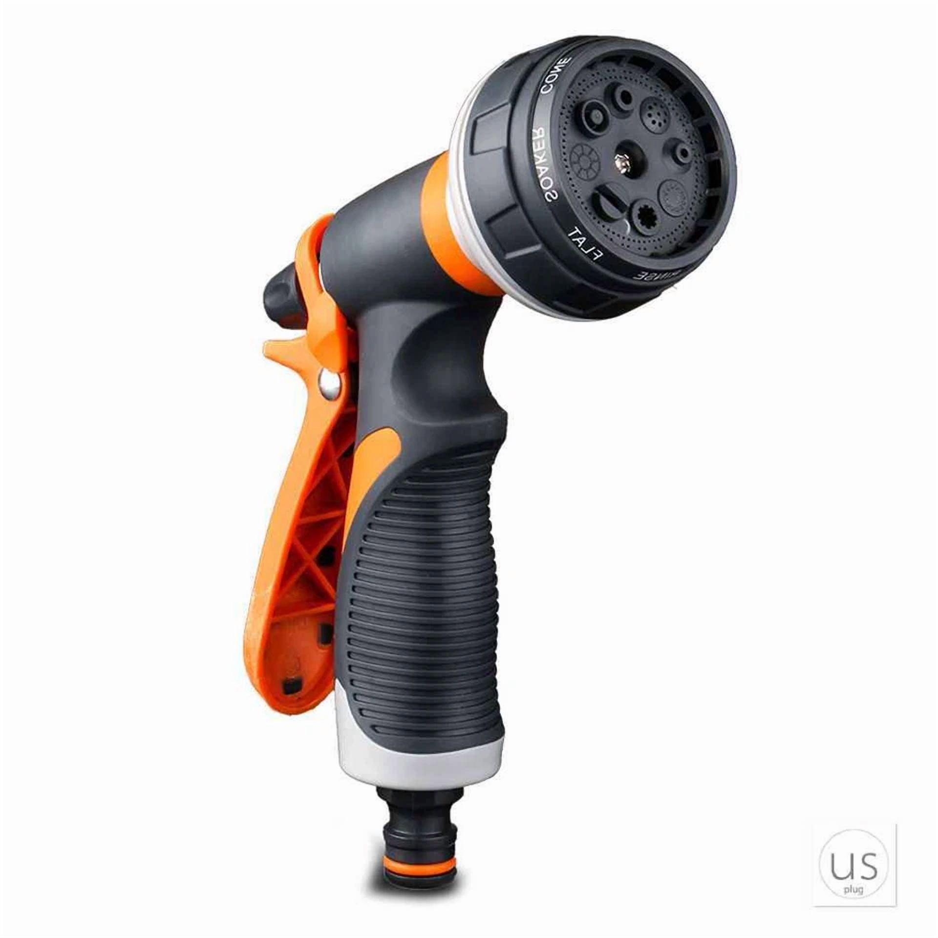 PURELY- Bastex High Pressure 8-Pattern Adjustable Garden Hose Nozzle Hand Sprayer