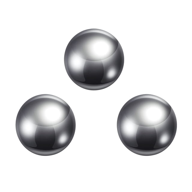 Unique Bargains Billes de Précision Diamètre 25 mm Acier Inoxydable 304 pour Roulements Lot de 3