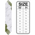 thumbnail image 6 of Sage Green Marble Cotton and Linen Triangle Table Runners Dresser Scarves Table Decoration for Wedding Party/Graduation Ceremony/Banquet Silver Grey White Marbling Ink, 6 of 9