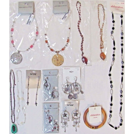 13 Wholesale Lot $128 Fashion Jewelry Necklaces Earrings Bracelet Costume
