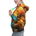thumbnail image 2 of Haiem Deep Yellow Colorful Sunflower for Women's Fashion Hoodies & Sweatshirts with Kangaroo Pocket,Hooded Sweatshirt with Eye-catching Drawstrings-Large, 2 of 7