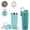 Cyan, variant on Ozizo 28 oz Insulated Thermos Protein Shaker with Wire Whisk Spring Ball