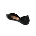 thumbnail image 3 of New Women Breckelles Dolley-51 Leatherette Pointy Toe d'Orsay Flat, 3 of 5