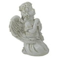 thumbnail image 3 of Northlight 6.75" Praying Angel with Cross Outdoor Garden Statue, 3 of 5