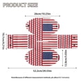 thumbnail image 7 of COEQINE Tissue Box Cover PU Leather Collapsible Square Tissue Cube Box Holder 4th of July Decorative for Dressers, Tabletop, Nightstand, Dining Table, Office Desk, USA Flag Star Stripe, 7 of 7