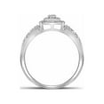 thumbnail image 2 of Diamond Princess 10kt White Gold Round Diamond Square Cluster Bridal Wedding Engagement Ring 1/6 Cttw, 2 of 2