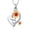 Red, variant on Sunflower Heart Urn Necklace for Ashes for Women Cremation Jewelry Stainless Steel Memorial Keepsake Pendant for Human Pets Ash Holder