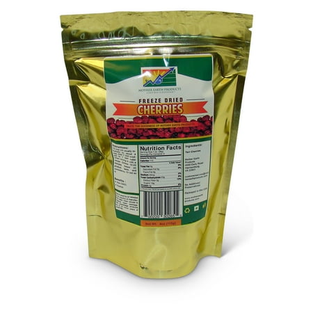 - Freeze Dried Cherries, 2 full cup Mylar Bag