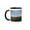 Black/White, variant on 3drose, Usa, Massachusetts, Cape Cod, Full Moon Rising, First Encounter Beach., 11oz Two-tone Black Mug