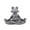 grey, variant on Zen Frog Garden Statue Peaceful Meditating Frog Sculpture for Outdoor Decor, Patio, Lawn, and Yard Art, Weather-Resistant Resin
