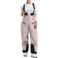 thumbnail image 2 of Snow Bibs Women Waterproof Winter Adjustable Traps Overalls Loose Fitted Adjustable Hem Ski Snowsuits Insulated Snowboarding Pants with Zipper Pockets, 2 of 6