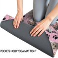 thumbnail image 3 of French Bulldog Cute Bone Paw Print Hot Yoga Mat Towel Non Slip for Hot Yoga - Quick-Drying Yoga Mat Cover with 4 Corner Pockets with Travel Bag - Hot Yoga Towel Non Slip 70"x26", 3 of 6