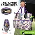 thumbnail image 2 of Garden Tool Bag,Pioneer Flower Floral Print Pattern Garden Tool Organizer,Garden Gifts,Waterproof Multi-Pocket Garden Tool Storage 11.8x5.5x11.4 Inch(Tools NOT Included), 2 of 6
