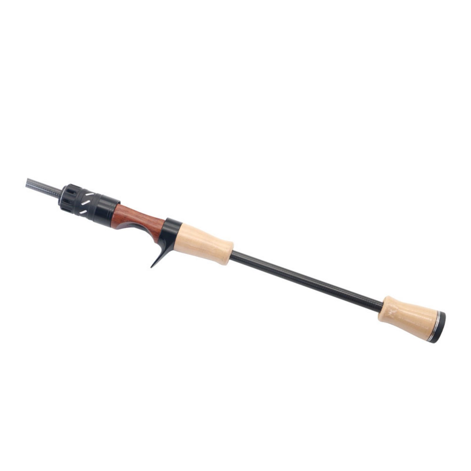 GARENDE 2 Pieces 11mm Reel Seat Rod Handle Kit Carbon Tube Cork Grips for Trout Micro Fishing Rods Custom Build