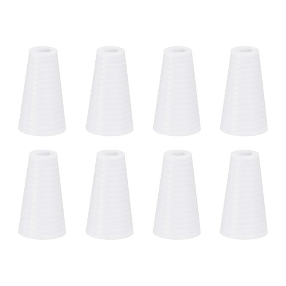 Uxcell 8Pack Cord Knobs, 19mm Window Blind Tassels Plastic Pull Cord Tassel Drops Pull End Pendant for Window Blinds Shade Curtain, White