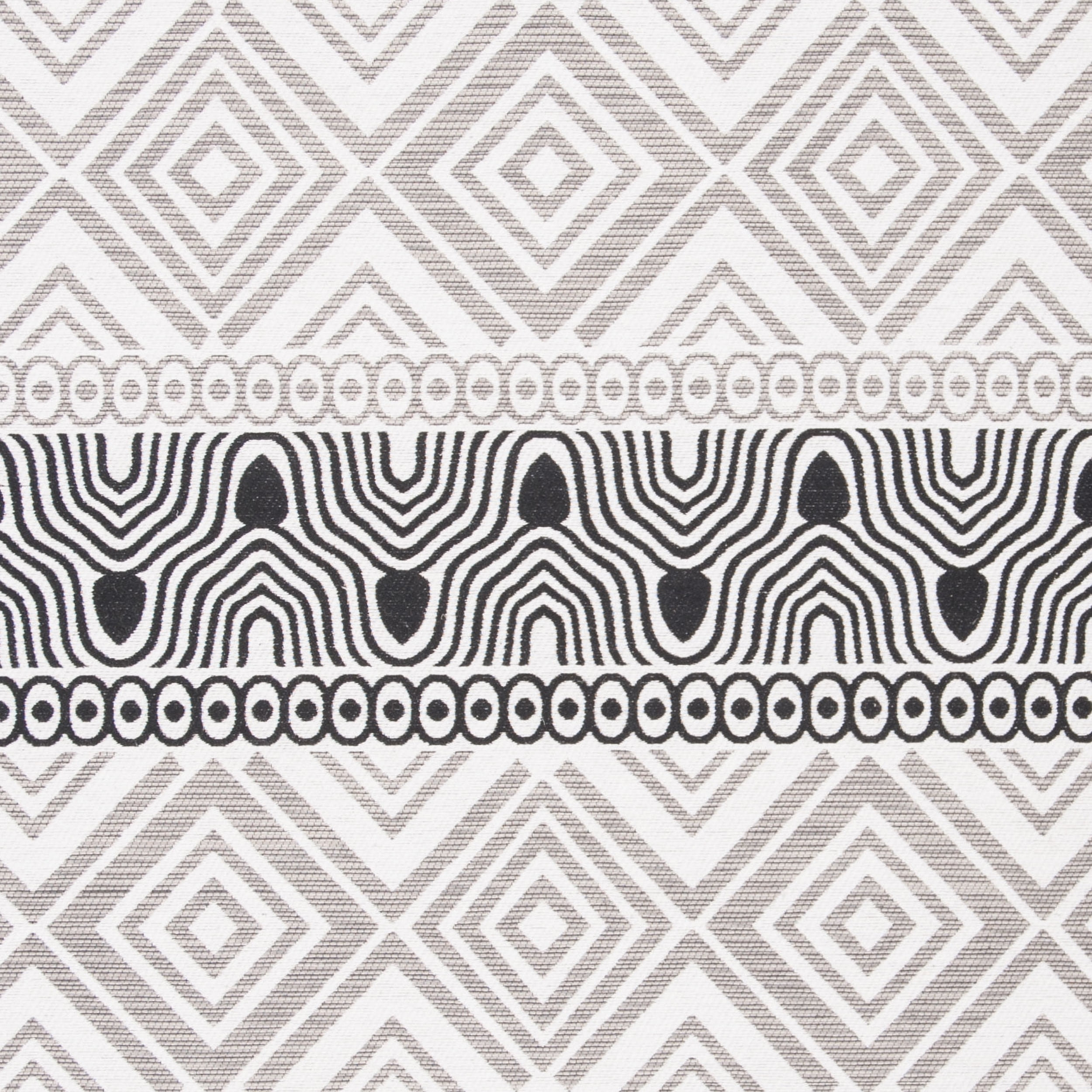SAFAVIEH Marbella Handan Geometric Striped Area Rug, Black, 5' x 8'