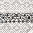 thumbnail image 3 of SAFAVIEH Marbella Handan Geometric Striped Area Rug, Black, 5' x 8', 3 of 4
