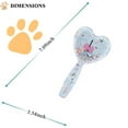 thumbnail image 2 of LHYXU Small Dog Brush, Soft Dog Grooming Comb for Shih Tzus, Yorkies, Maltipoos, Maltese, Love Shape Puppy Massaging Pet Hair Brush, Cat Brush, for Small Dogs Cats of All Hair Types (BlueGreen), 2 of 7