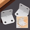 thumbnail image 3 of REGALWOVEN Furniture 1.2" L Shape White Carbon Steel Angle Bracket, 4 Pack, 3 of 5