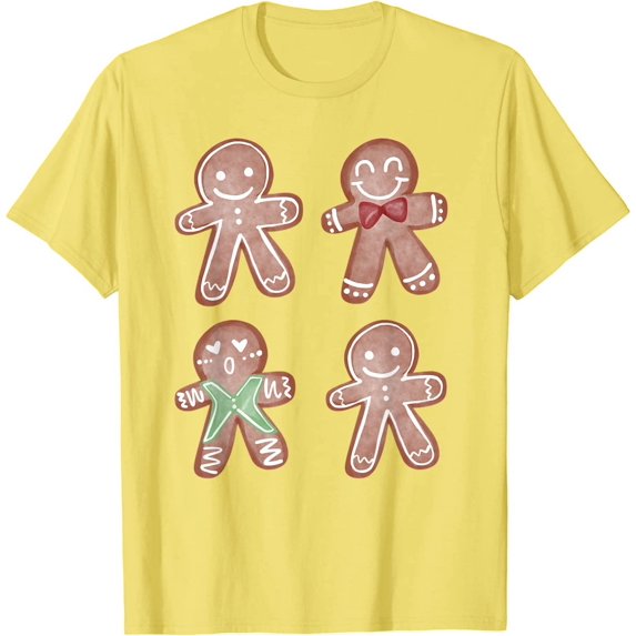 Merry Christmas Cookies Xmas Gingerbread Man Dessert Design T-Shirt