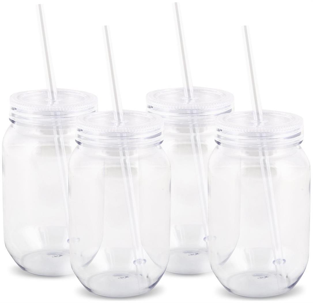 Plastic Mason Jars 16oz.