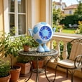 thumbnail image 6 of PoyoKee Small Desk Fan, Colorful LED Football Design Table Fan for Indoor Outdoor, 5 Speed Strong Wind Mini Fan for Bedroom, Portable Fan - Blue, 6 of 7