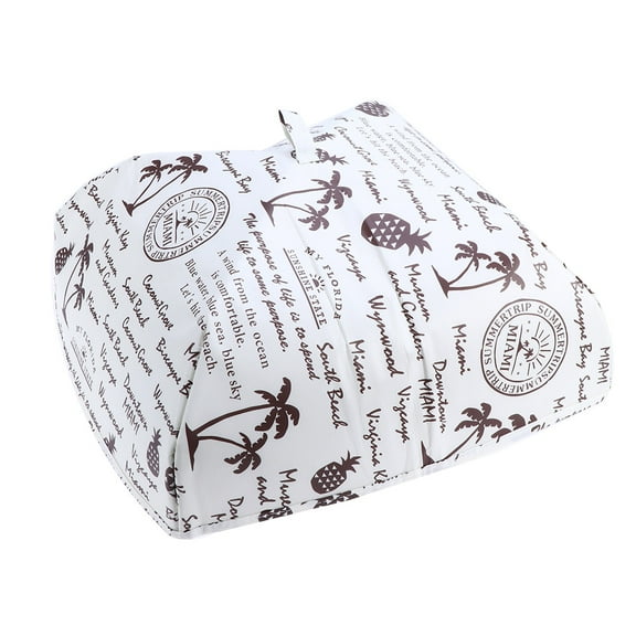 USEOSITY Waterproof Foldable Insulated Food Cover with Aluminum Foil Winter Table Hot Food Insulation Dish Cover Kitchen Tool - Size L(Beige)