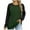 Green, variant on ATOYSOY Women's Loose Fleece Raglan Tops Fashion Solid Color Pullover Casual Flannel Shirts Crew Neck Sweatshirts Outwear Long Sleeve Tees Fall Winter Yellow M
