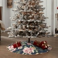 thumbnail image 4 of Rateoe Vintage Floral Pattern Christmas Tree Skirt with Ties , Christmas Tree Decorations, Farmhouse Christmas Decor Xmas Holiday Decorations-30", 4 of 6