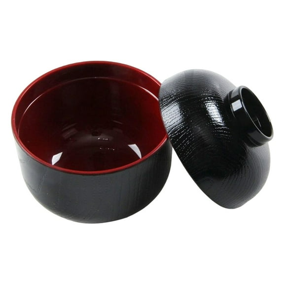 Yesbay Large Capacity Food Grade Noodles Bowl Heat-resistant Japanese Style Ramen Bowl with Lid Kitchen Supplies