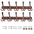 thumbnail image 1 of Perchero de ganchos para puerta de ropa perchero de acero inoxidable perchero para sombreros, estante para bolsa de entrada a la pared del baño 2 Piezas Methold HA000831-04B, 1 of 6
