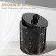 thumbnail image 2 of European Style Resin Cotton Swabs Storage Box Dustproof Toothpick Canister Simple Marble Texture Organizer with Lid for Cosmetic Home (Ink Black), 2 of 4