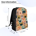 thumbnail image 4 of Balery Colorful Dogs Mochila - Mochila Estilosa y Duradera para Laptop de 15 Pulgadas con Tela Oxford Impermeable, 4 of 8