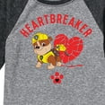 thumbnail image 3 of Paw Patrol -  Valentine's Heartbreaker - Toddler And Youth Raglan Graphic T-Shirt, 3 of 6