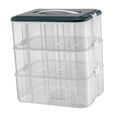 thumbnail image 2 of Caja organizadora de juguetes y soporte para pendientes y joyas de almacenamiento multifuncional para edificios tres pisos, 2 of 9