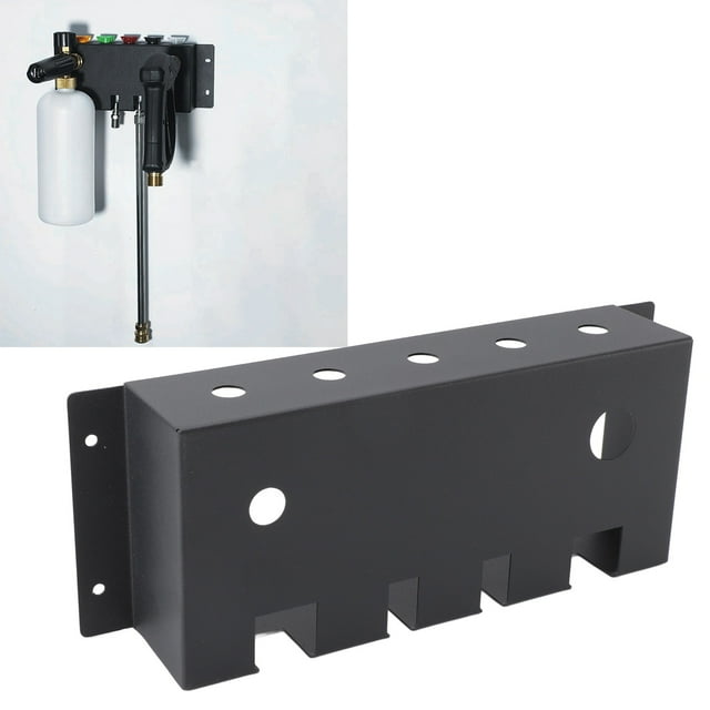 High Pressure Washer Wall Rack, Stainless Steel 1/4in Quick Connect Easy Installation Pressure Washer Holder for Nozzle Tip for Washer