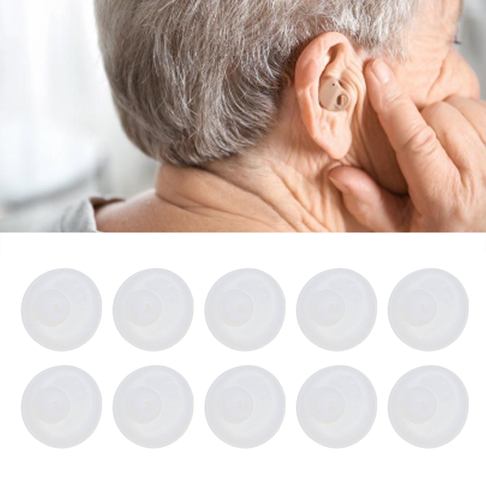 Crtynell Hearing Aid Ear Tips,Hearing Aid Replacement Parts,Hearing Aid