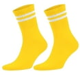 thumbnail image 4 of 6 Pairs Women’s Tennis Crew Socks Cotton Extra Thin Breathable Socks (Size 9-11, Shoe 5-10) - Style 2, 4 of 7