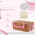 thumbnail image 3 of Juego de Cesta de Picnic YPshuye para 4 Personas con Bolsa Aislante y Tapete, 3 of 8