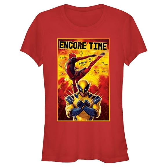 Junior's Marvel: Deadpool & Wolverine Encore Time Graphic T-Shirt