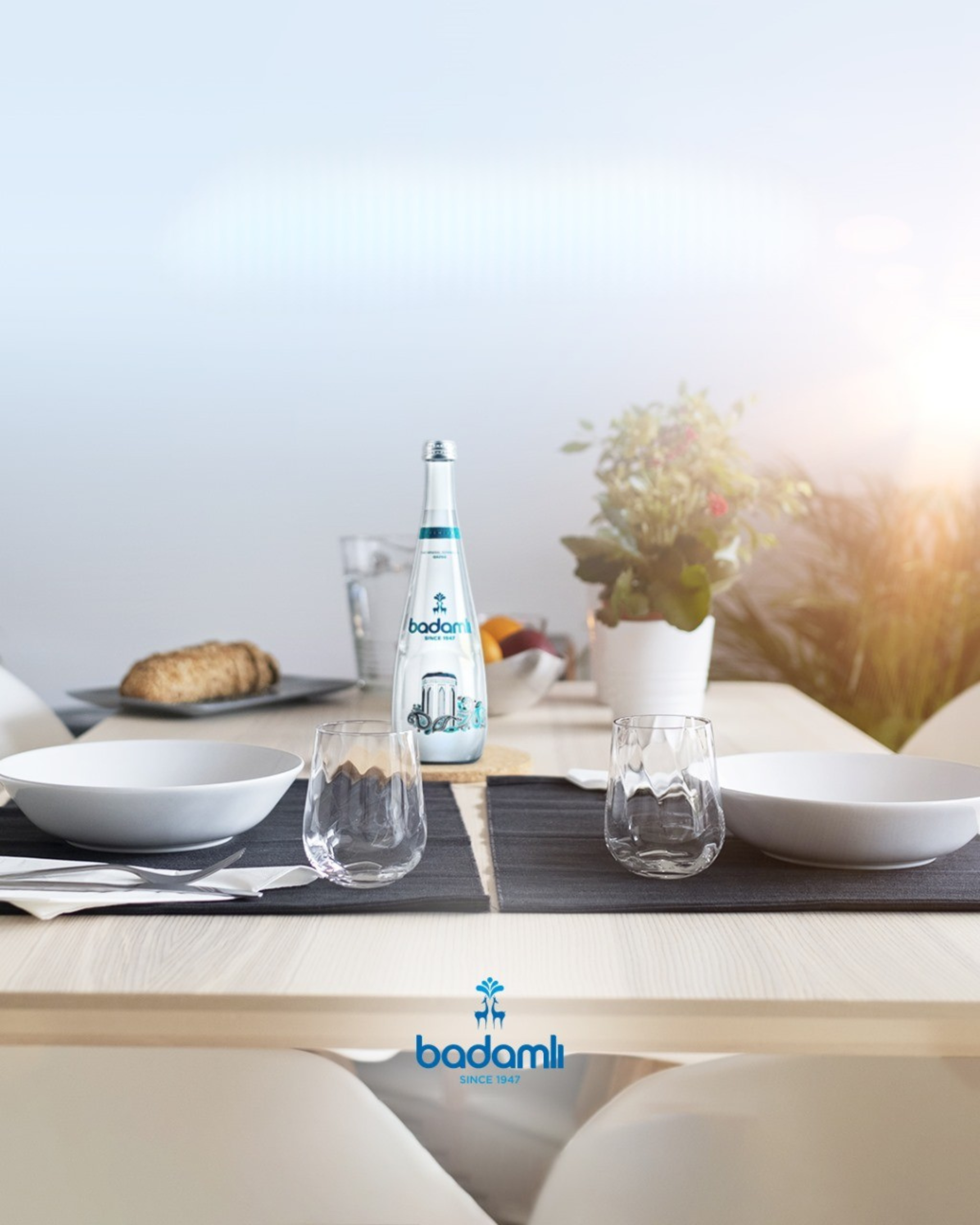 BADAMLI Premium Natural Mineral Water | pH 7.5, 25.4 fl oz | Daily Hydration |  Ideal Mineral Composition | Glass Bottle | Pack of 12