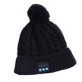thumbnail image 1 of sweethay Inalámbrico Bluetooth V5.0 Music Hat Beanie Cap Auricular Auriculares Auriculares inteligentes Altavoz con micrófono Sport Knitted Hat Cables de audio/vídeo Negro, 1 of 8