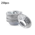 thumbnail image 2 of Moldes para magdalenas Matsuzay 250 piezas molde desechable de papel de aluminio redondos para manualidades DIY, 2 of 6