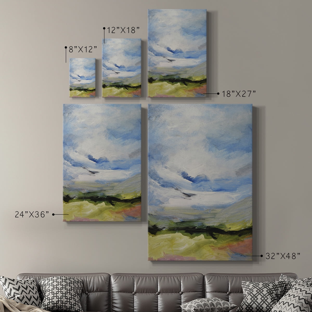 Around The Clouds IV Premium Gallery Wrapped Canvas - Ready to Hang