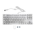 thumbnail image 2 of 87 Key RGB Backlit Round Hat USB Blue Switch Mechanical Gaming Keyboard with a Areathing Mode and Water Resist Design, for Business, and Home Use Alike, 2 of 7