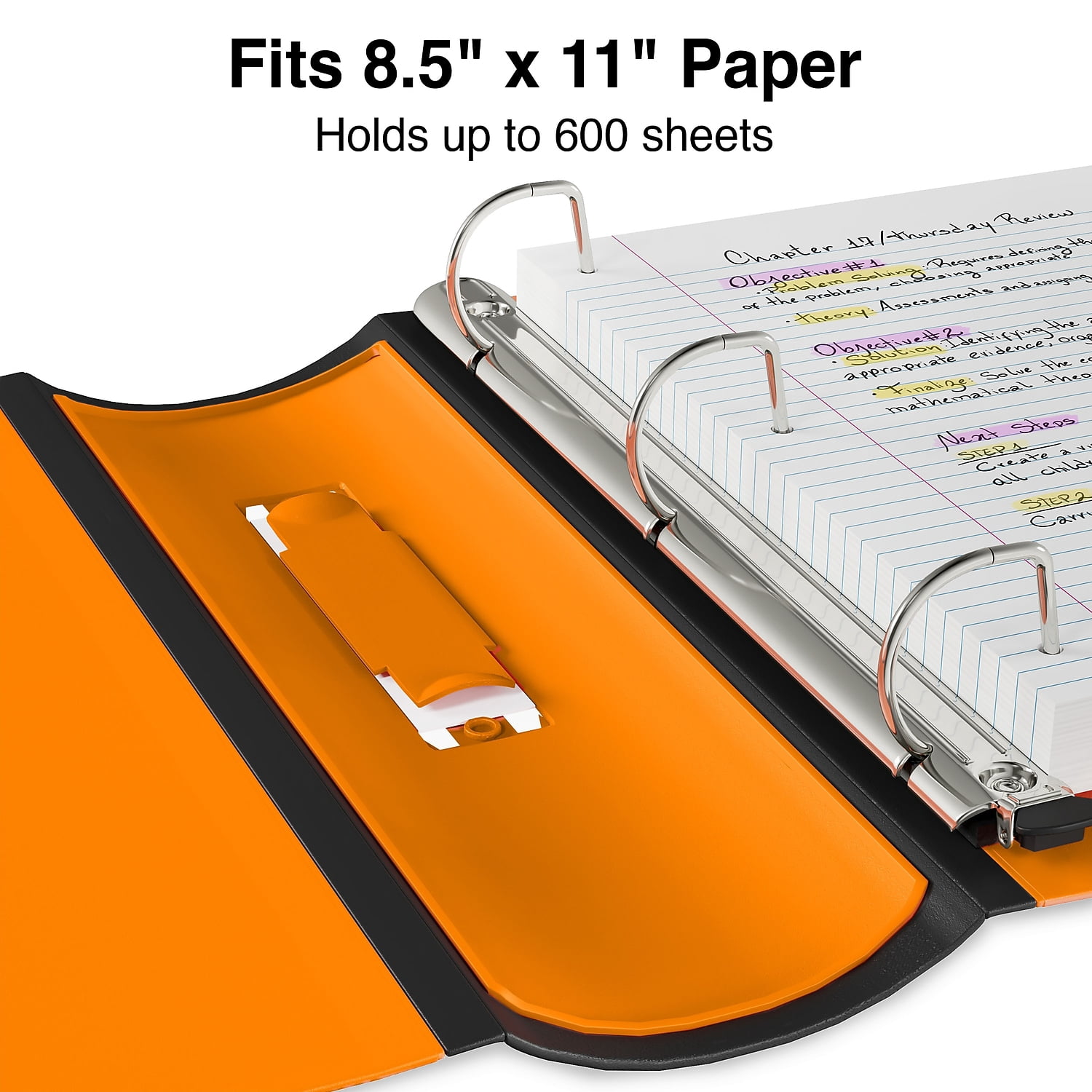 Staples 3" 3-Ring Better Binder Orange 2/Pack ST55892-CCVS