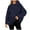 Dark Blue, variant on QQAMB Womens Hoodies Oversized Plus Size Solid Color Drawstring Fall Winter Pullover Sweatshirts with Pockets