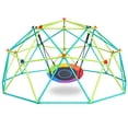 thumbnail image 4 of KloKick 10 ft Climbing Dome Swing Set with Saucer Swing, Durable Jungle Gym for Kids 3-12, Supports 800lbs, Rust-Resistant, Easy Assembly, 4 of 11