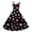 Black, variant on Valentines Day Dresses Sleeveless A-line with Heart Print Casual Fit Flare Summer Sundress Dark Green S