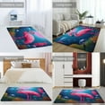 thumbnail image 2 of Tropical Flamingo Soft Comfy Area Rugs Carpet Suitable for Living Room Kitchen Bedroom Laundry Room Home Decorations 40"x60", 2 of 7